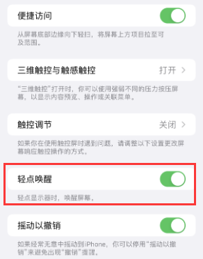 正阳苹果授权维修站分享iPhone轻点无法唤醒怎么办