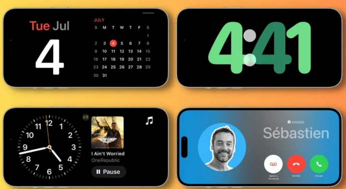 正阳苹果手机维修分享iOS17横屏充电待机显示有什么好处 