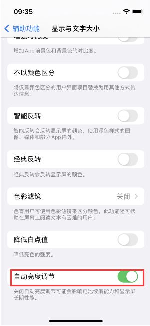 正阳苹果15维修店分享iPhone 15 Pro系列屏幕亮度 