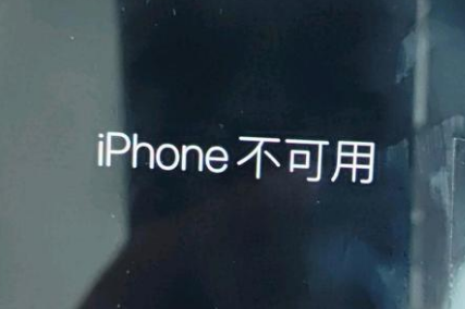 正阳苹果服务网点分享锁屏界面显示“iPhone 不可用”如何解决 